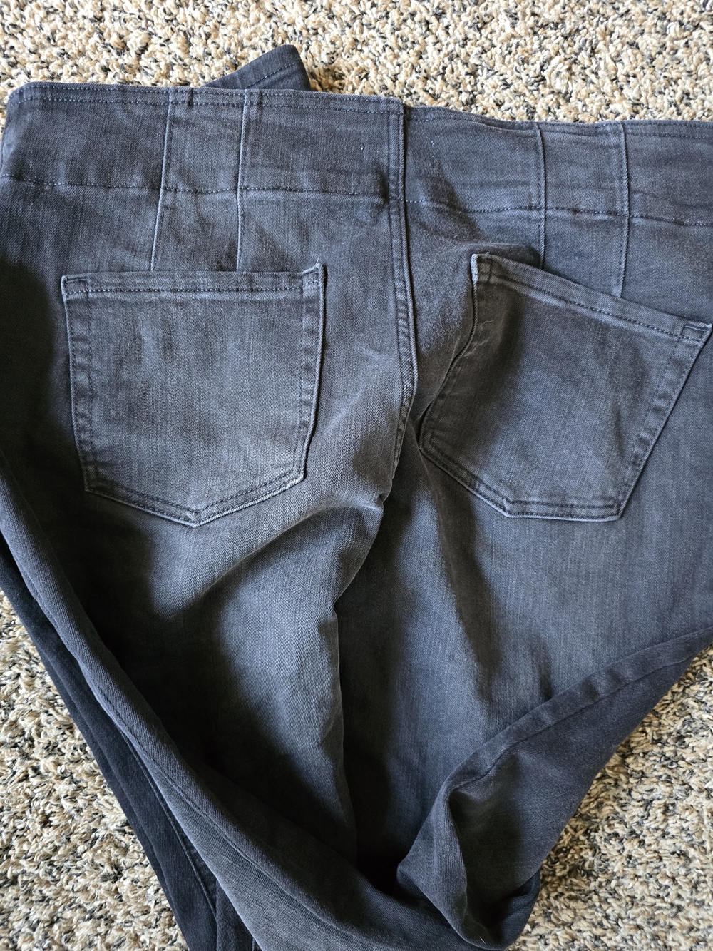 Maurices Dark Gray Wide-Leg Flare Jeans - Picture 7 of 7